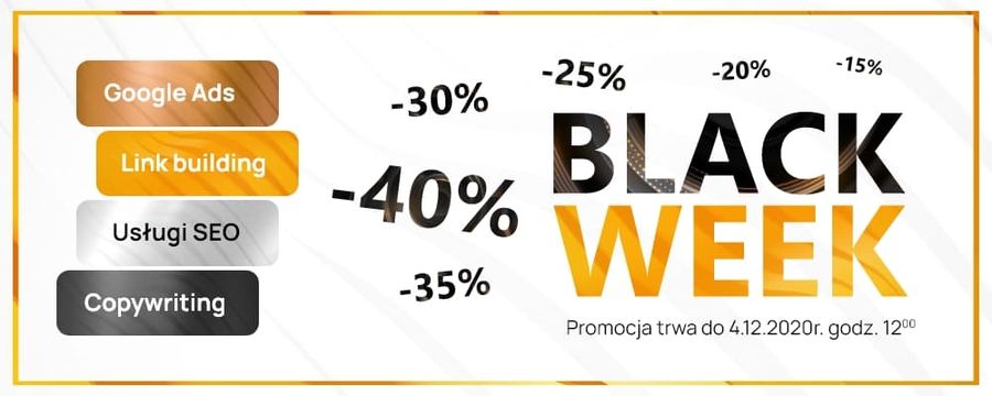 Mamy to, na co czekaliście cały rok – rozpoczynamy BLACK WEEK do -40%!