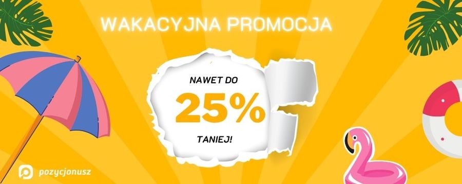 🌞 Wakacyjna promocja! 🏖️ – Promocja na linkbuilding! Tylko do 30.07.2025