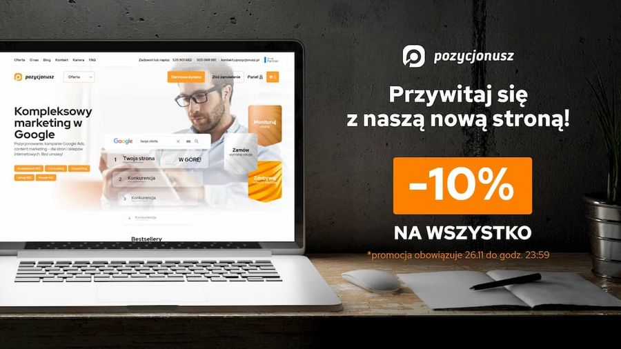 Przywitaj się z nowym Pozycjonusz.pl!