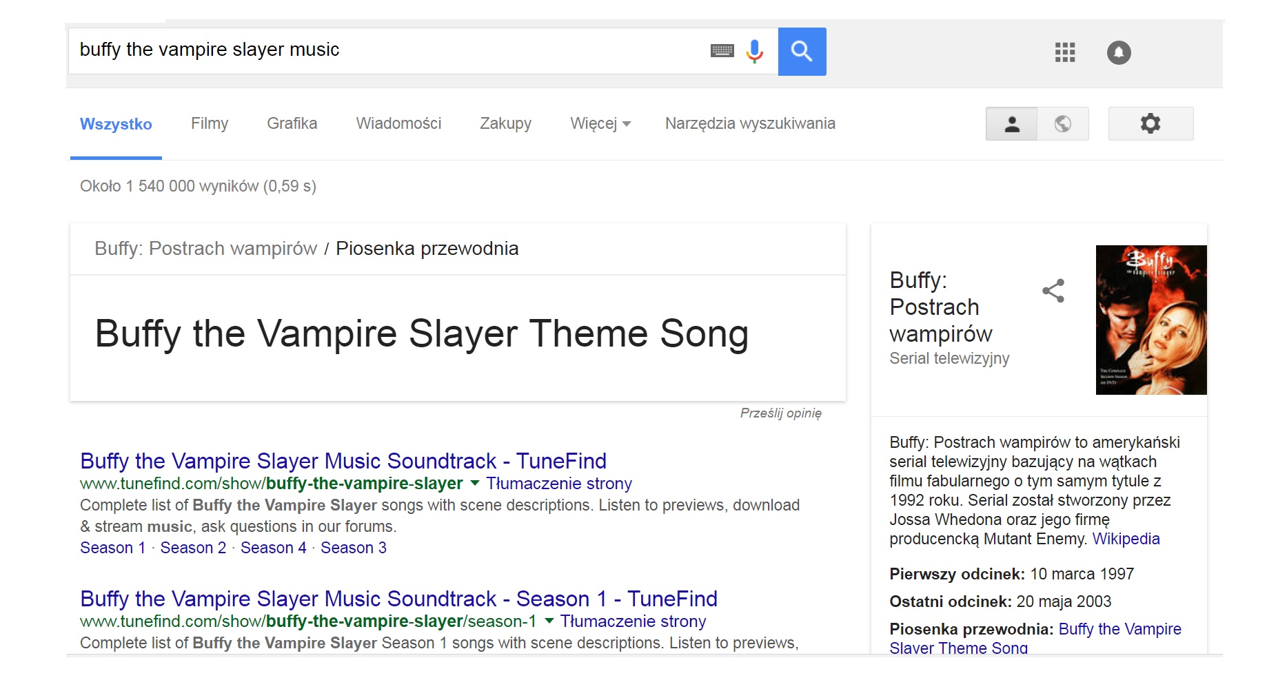 rodzaje-wynikow-wyszukiwania-google - podpowiedzi muzyczne