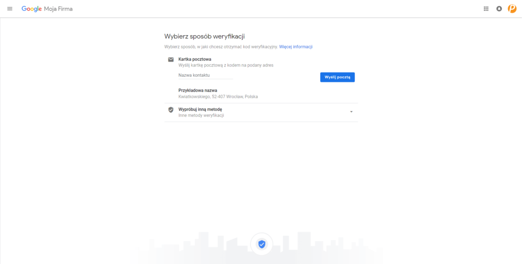 sposoby weryfikacji Google Moja Firma