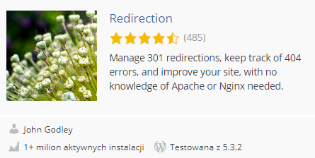 redirection wordpress wtyczka