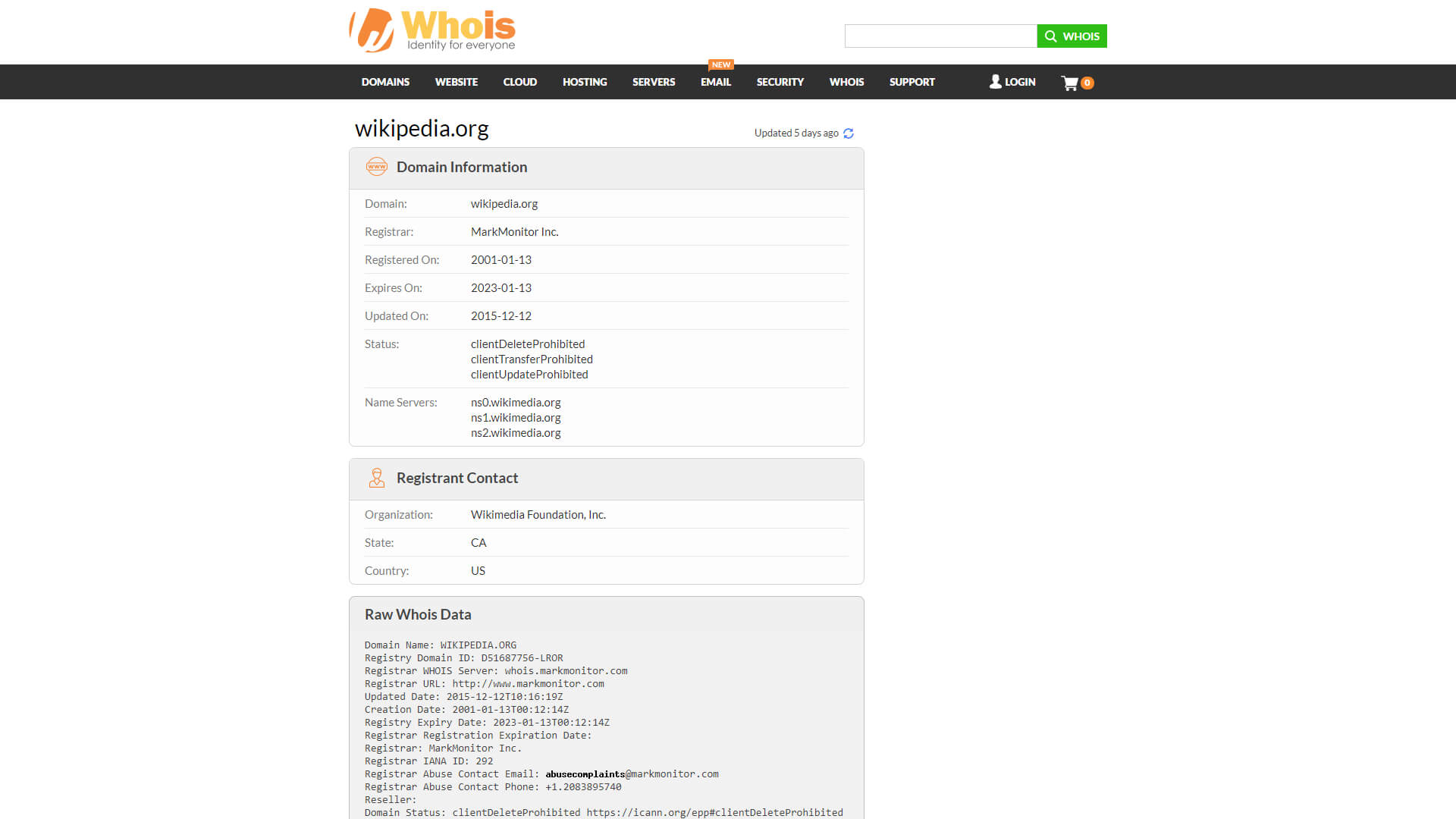 whois org