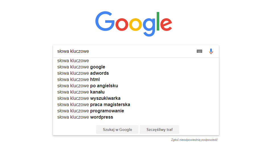 semantyczne seo - słowa kluczowe